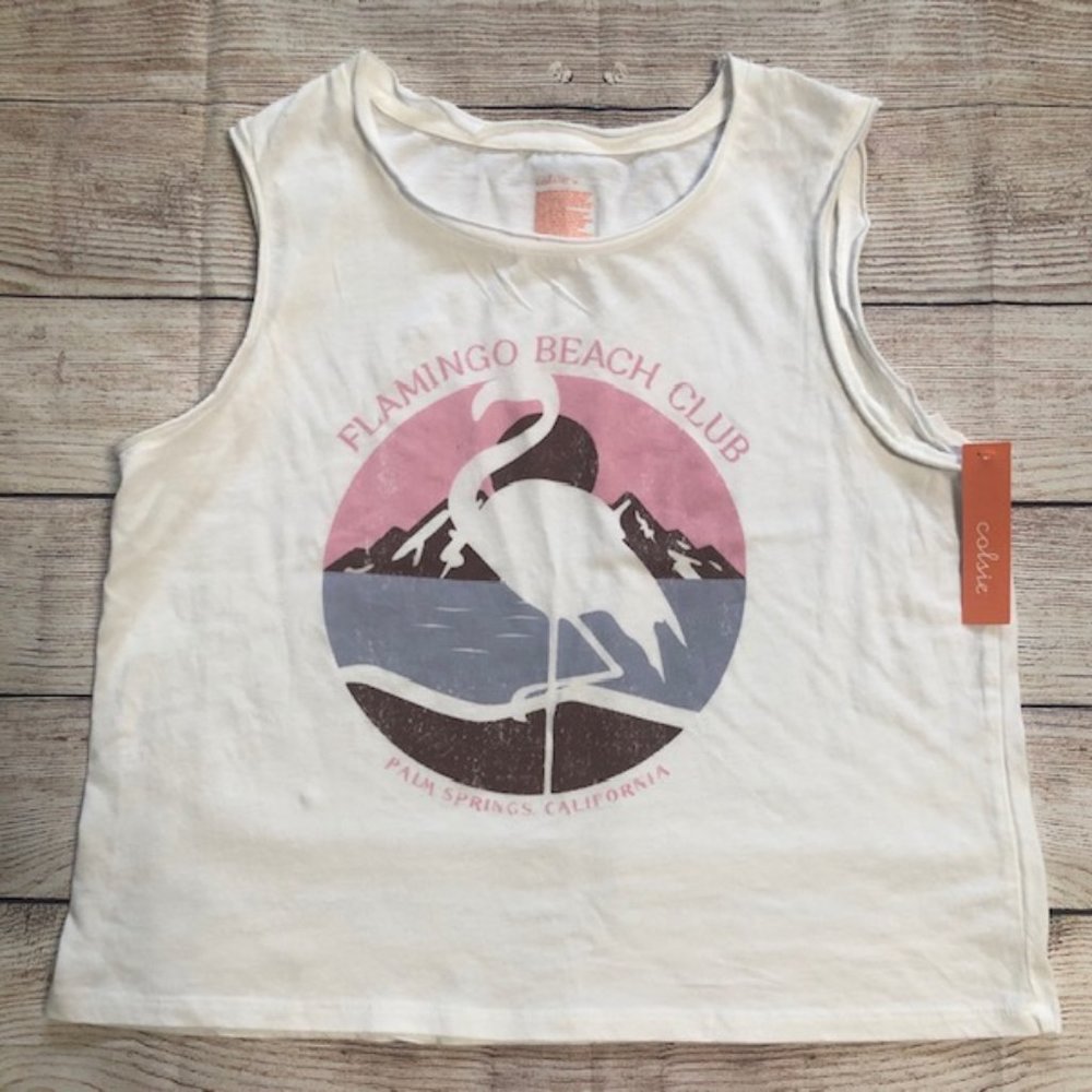 ⭐️⭐️COLSIE FLAMINGO CROP TOP